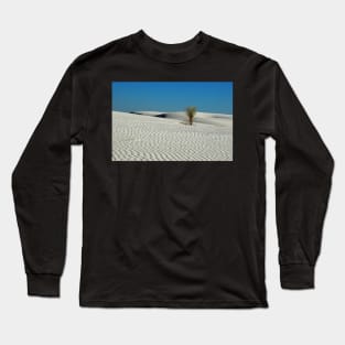 Lonely Yucca at White Sand Dunes Long Sleeve T-Shirt